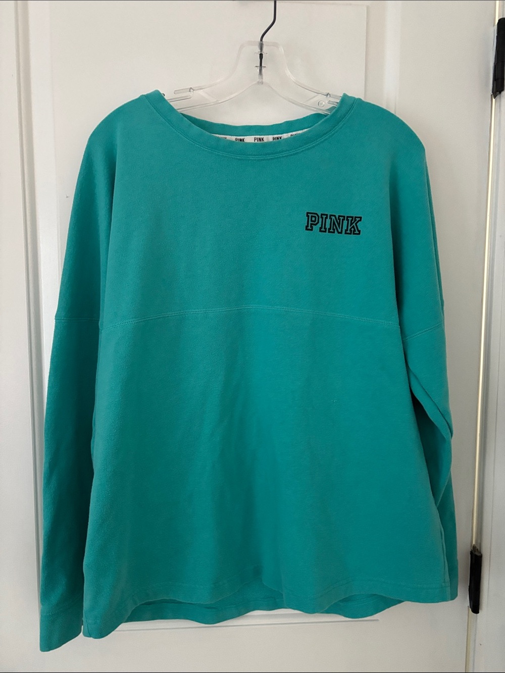 PINK Victoria's Secret Teal Crewneck Sweatshirt